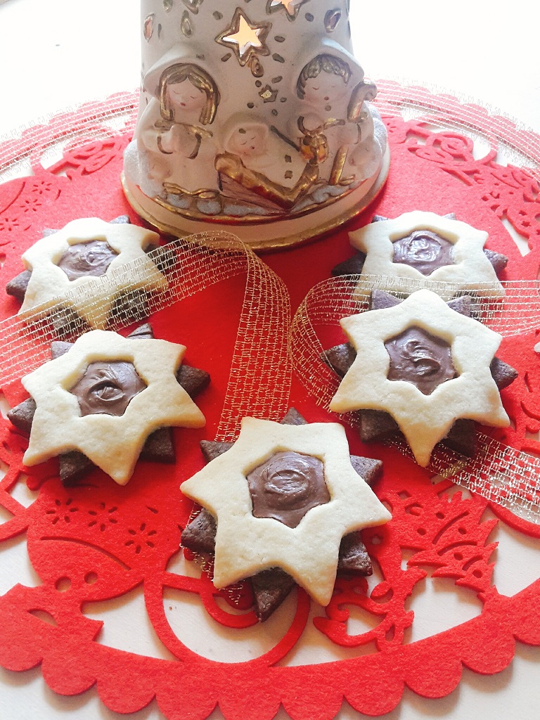 Stelline con cuore di Nutella